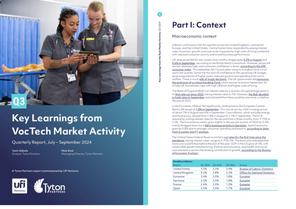 Tyton Partners Ufi Ventures Key Learnings from VocTech Market Activity Q3 2024